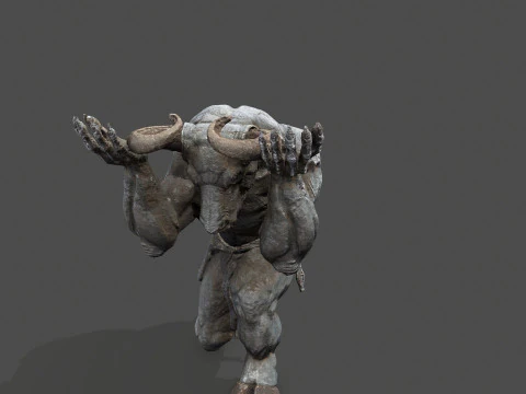 Minotaur Ruin Set 3D Model