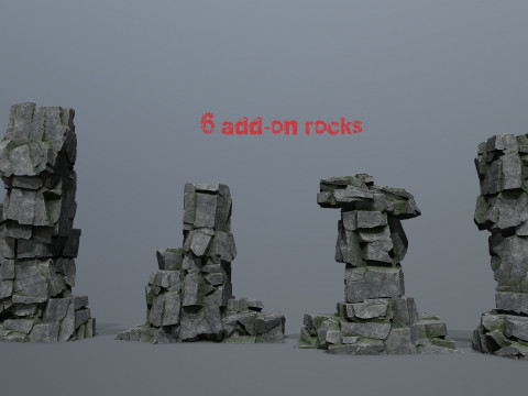 Cliff rocks 3D मॉडल