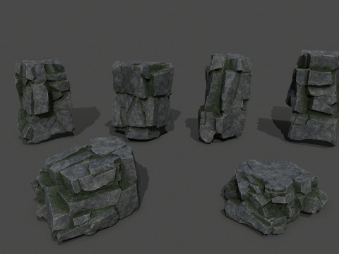 Cliff rocks 3D मॉडल