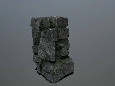 Cliff rocks 3D Model