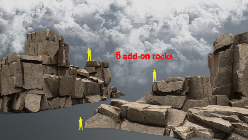 Desert rocks Modèle 3D .c4d .max .obj .3ds .fbx .stl .blend 