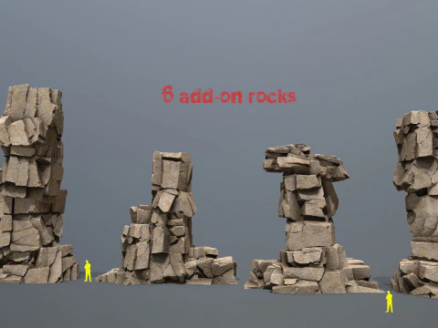 Desert rocks 3D Model