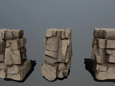 Desert rocks 3D Model