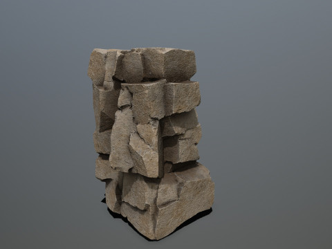 Desert rocks Modèle 3D