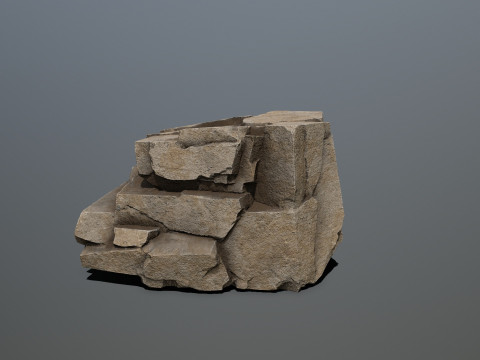 Desert rocks Modèle 3D