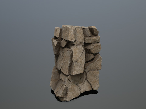 Desert rocks Modèle 3D