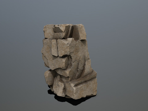 Desert rocks Modèle 3D