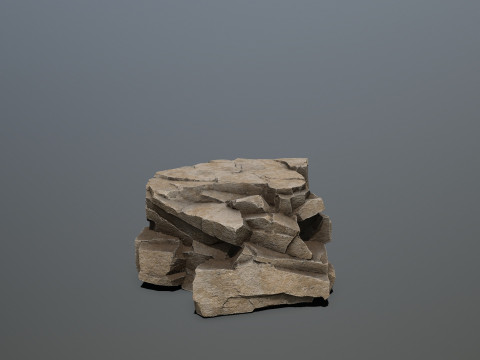 Desert rocks Modèle 3D