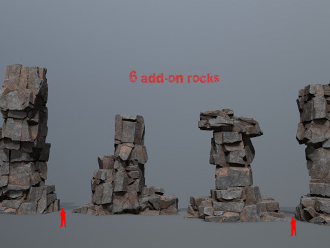 Cliff rocks 3D 模型