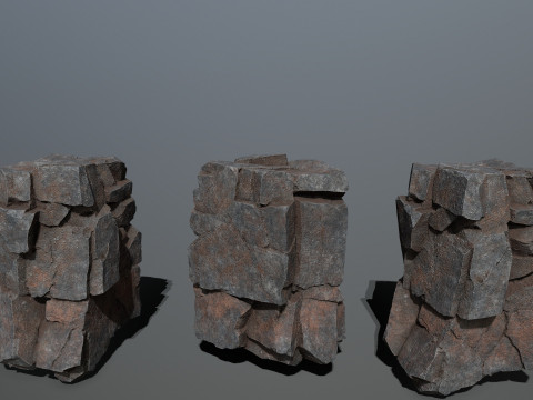 Cliff rocks 3D 模型