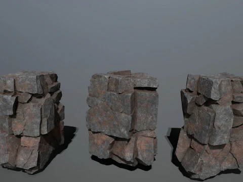 Cliff rocks 3D Model