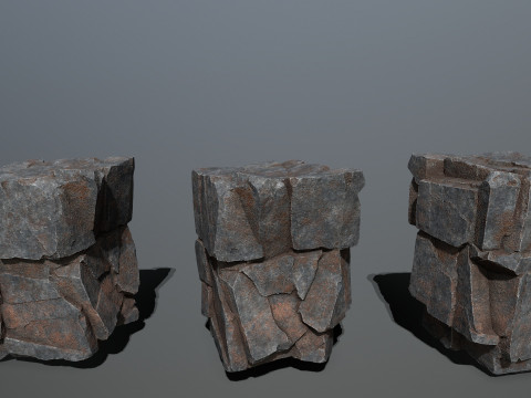 Cliff rocks 3D 模型