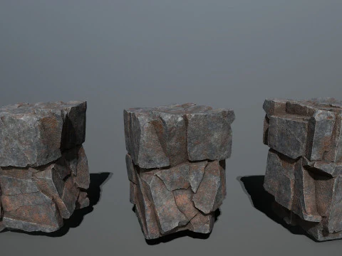 Cliff rocks 3D Model