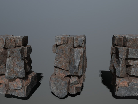 Cliff rocks 3D 模型
