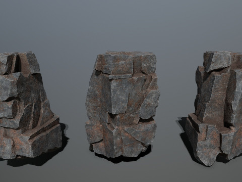 Cliff rocks 3D 模型
