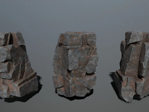Cliff rocks 3D Model