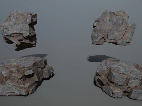 Cliff rocks 3D Model