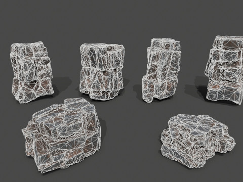 Cliff rocks 3D 模型