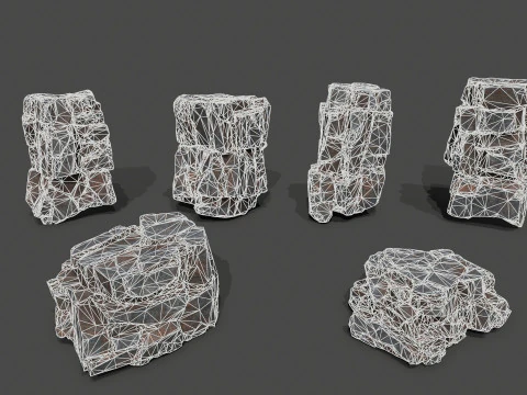 Cliff rocks 3D Model