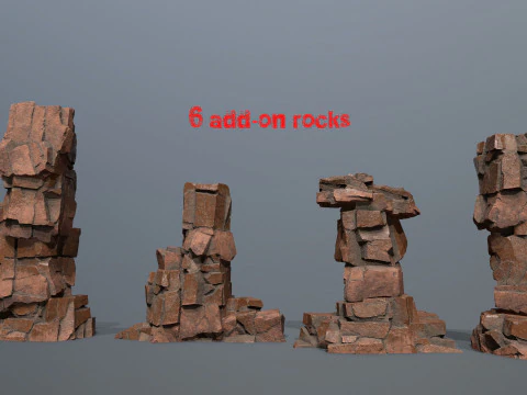 Desert rocks 3D Model