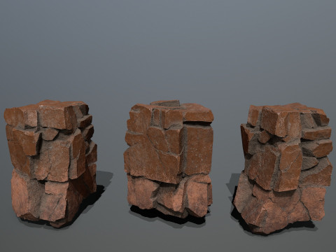 Desert rocks 3D Modell