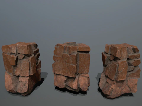 Desert rocks 3D Model
