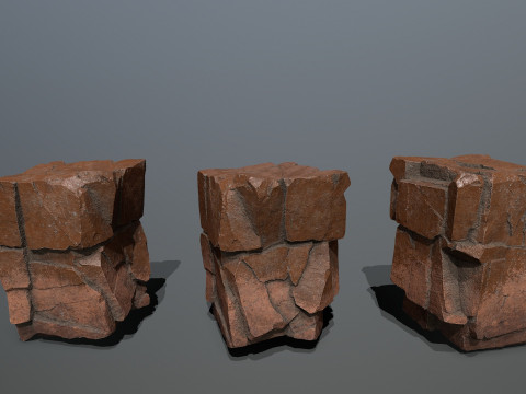 Desert rocks 3D Modell