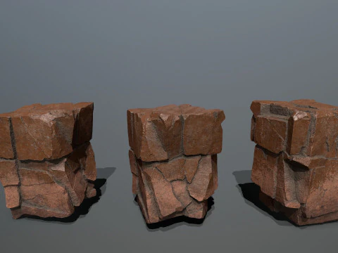 Desert rocks 3D Model