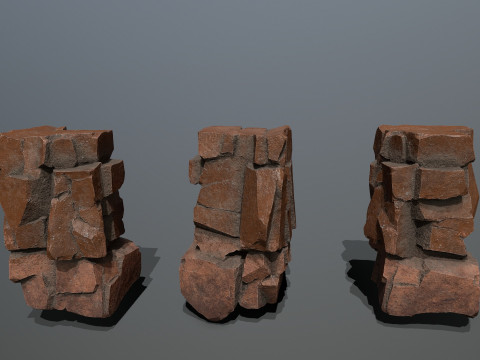 Desert rocks 3D Modell