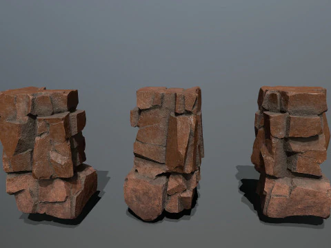 Desert rocks 3D Model