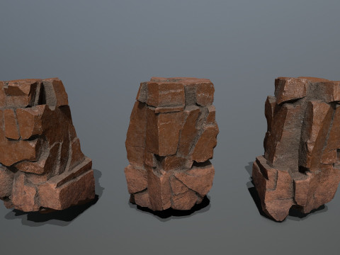 Desert rocks 3D Modell