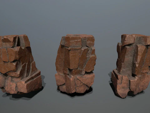 Desert rocks 3D Model