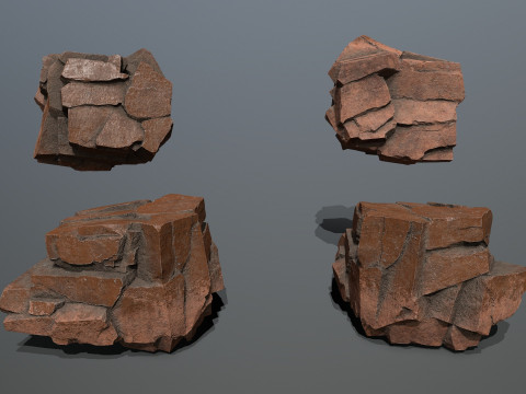 Desert rocks 3D Modell