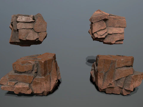 Desert rocks 3D Model