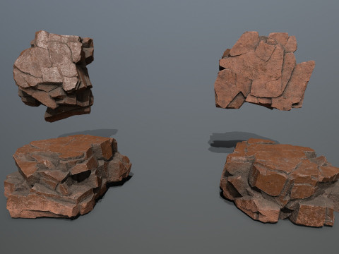 Desert rocks 3D Modell