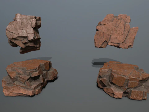 Desert rocks 3D Model