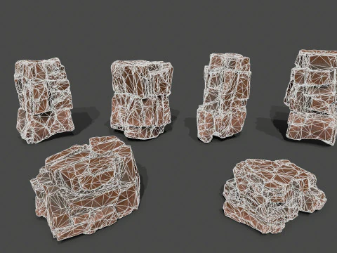 Desert rocks 3D Model
