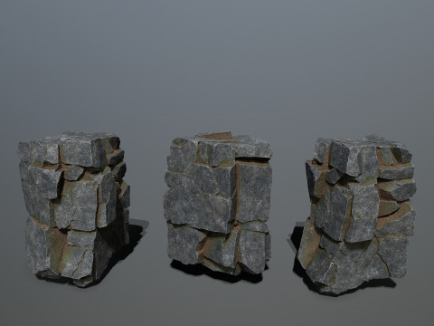 Cliff rocks 3D Model