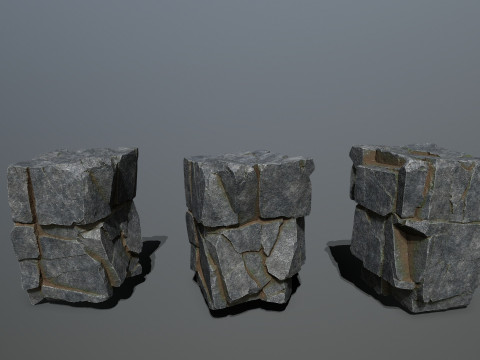 Cliff rocks 3D Model