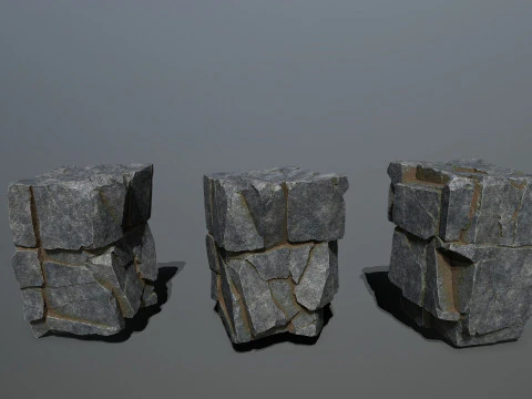 Cliff rocks 3D Model
