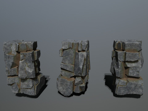 Cliff rocks 3D Model