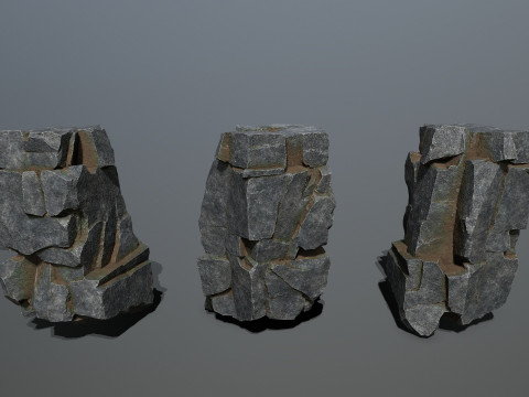 Cliff rocks 3D Model