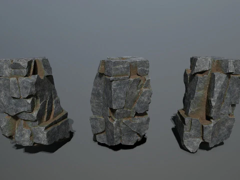 Cliff rocks 3D Model