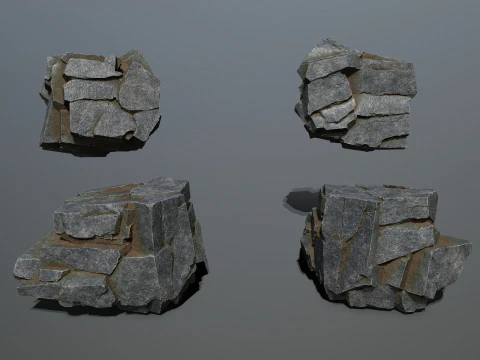 Cliff rocks 3D Model