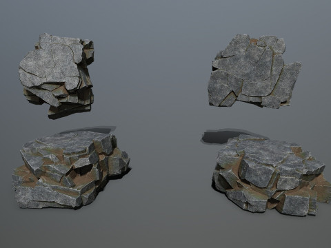 Cliff rocks 3D Model