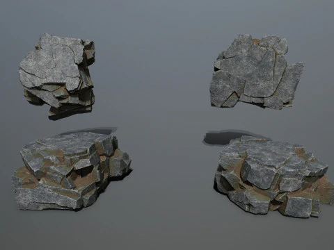 Cliff rocks 3D Model