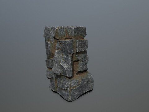 Cliff rocks 3D Model