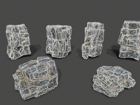 Cliff rocks 3D Model