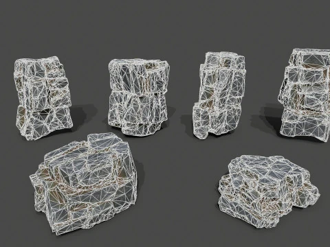 Cliff rocks 3D Model