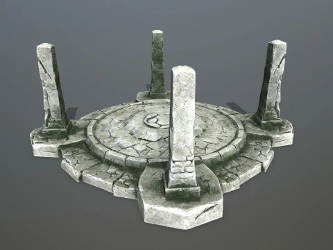 Ruin Gate 3D Model